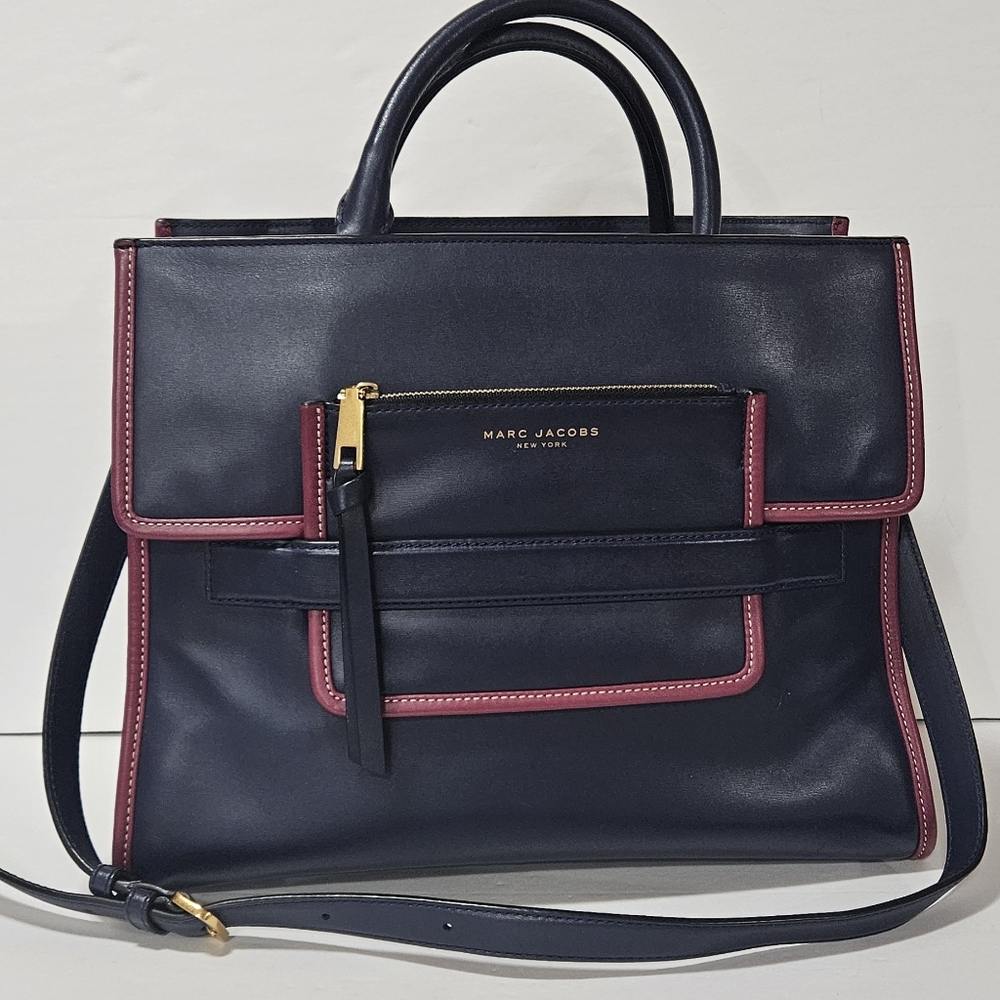 Marc Jacobs Blue Leather Madison Tote - Picture 2 of 8